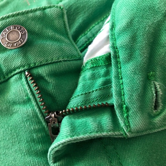 Talbots Curvy Ankle Pants in Green Size 4P - Picture 5 of 11